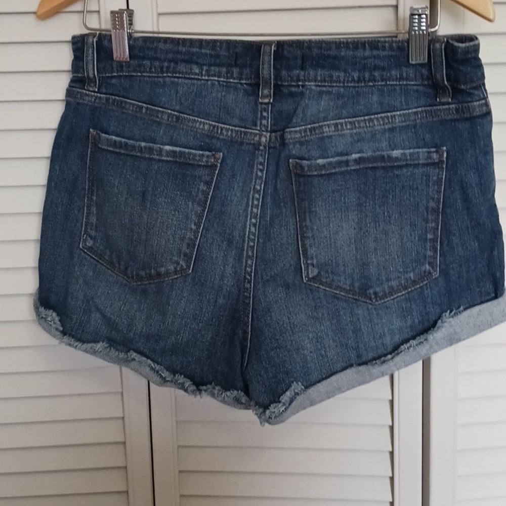 Eunina Button Fly Denim shorts, Size L - Picture 4 of 9
